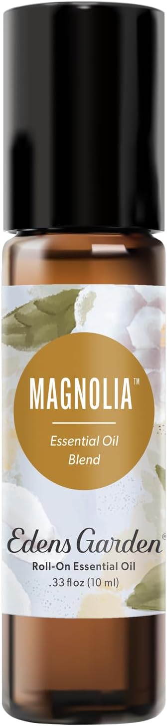 Edens Garden Magnolia Essential Oil Roll-On – Pre-Diluted Floral Blend, 100% Pure Aromatherapy & Natural Perfume, Skin Safe Travel Roll-On, 10 ml (.33 fl oz)