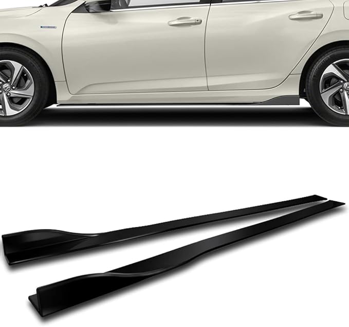 Q1-TECH, 9PCS Front Bumper Lip & Side Skirt Extensions Diffuser Compatible with 2012-2014 Ford Focus ST Hatchback Models, Front Bumper Lip Spoiler Air Chin Body Splitter ABS (Matt Black)