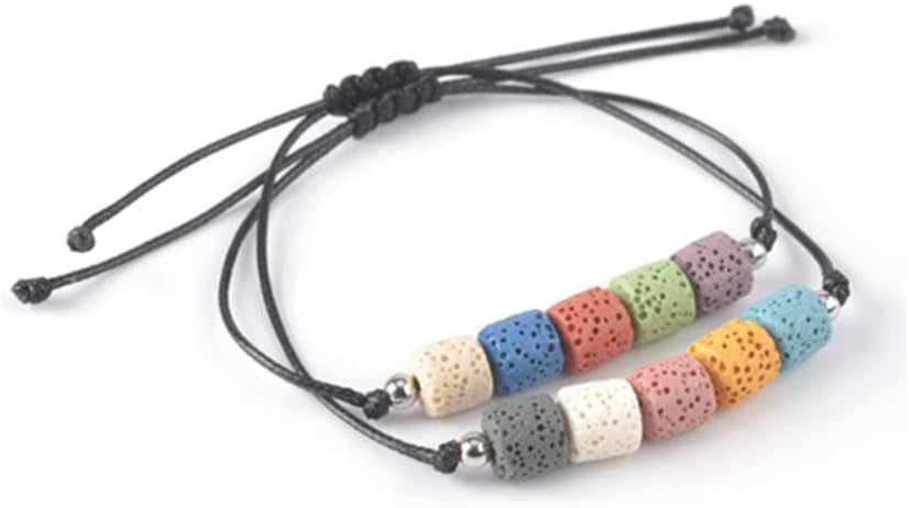 Topwon Relax Lava Beads Bracelet Essential Oil Diffuser Gift for Gril Women Kids - Meditation,Healing,Aromatherapy,Stress-Relief