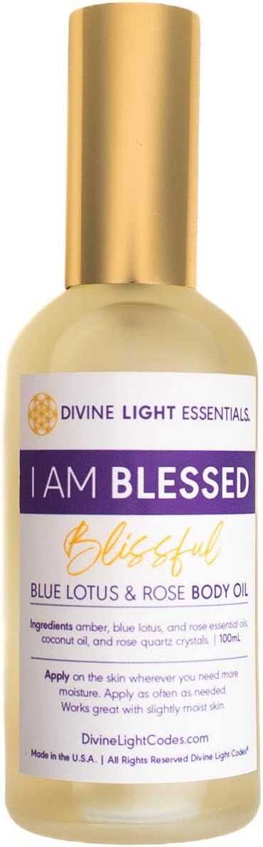 I Am Blessed Wellness Kit Aromatherapy Crystal Jewelry Essential Oil Elixirs Medium Bracelet 7.25 Inch