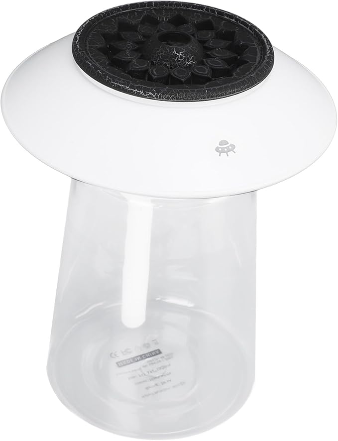 Mushroom Shape Humidifier Diffuser, 760ml Rechargeable Essential Oil Diffuser with Dual Mist Modes, Ultrasonic Air Humidifier for Bedroom Office Home Decoration (White)