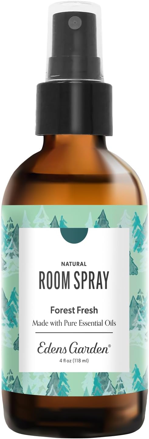 Edens Garden Forest Fresh Aromatherapy Room Spray – Natural Essential Oil Air Freshener for Home & Holidays, Pine Tree Refreshing & Calming, 4 fl oz (118 ml)