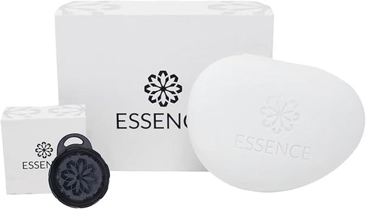 Essence Pearl Travel Case | No Essential Oil | Aromatherapy Nasal Diffuser & Essential Oil Carrying Case | Custom Scent Experience | Travel-Friendly Kit | Black Pod