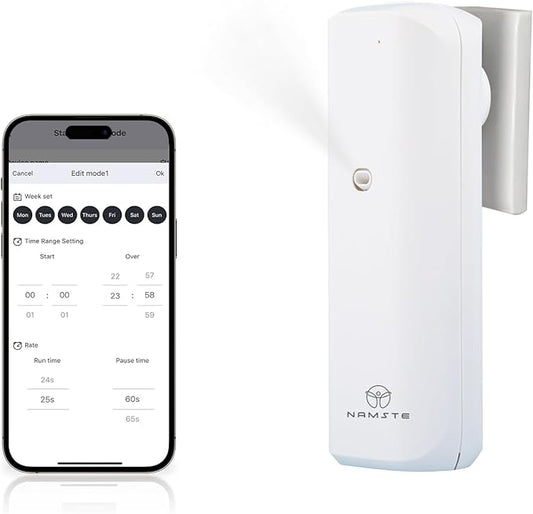 𝑷𝒍𝒖𝒈 𝑰𝒏 Essential Oil Waterless Diffuser - Home Scent Diffusers Starter Kit, Silent Mist Aroma Machine App Control Cold Air 800 Sq.ft Coverage,100ML Wall Aromatherapy for Bedroom,Bathroom