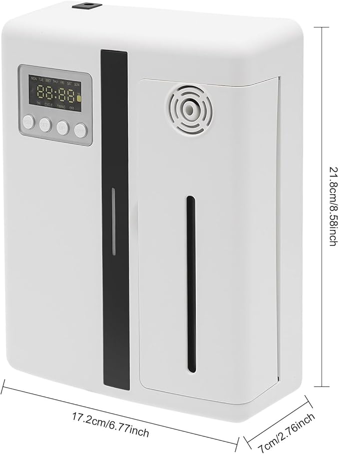 Cold Air Scent Diffuser, 6.7Oz Scent Air Machine with Removable Oil Bottle, 35dB Low Noise Fragrance Machine with Bluetooth, for Home, Hotel, Bar, Club, Store, Vintage Store