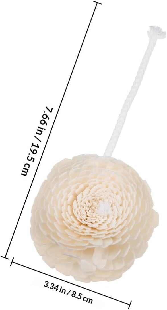 2pcs Flower Aromatherapy Diffuser Replacements with Cotton Rope, Reed Diffuser Flower Heads for Essential Oil Bottle Aromatherapy Decor at Home and Wedding