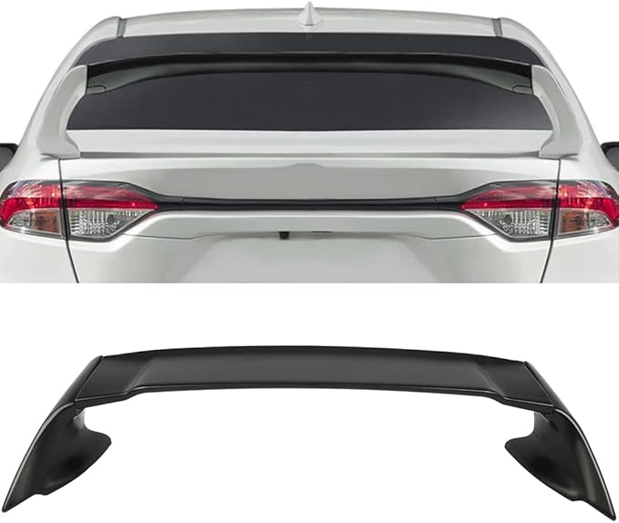SCITOO Glossy Black Spoiler Wing Body Kit Compatible with 2014-2020 for Toyota Corolla Rear Trunk Spoiler Wing Splitter Chin Exterior Diffuser