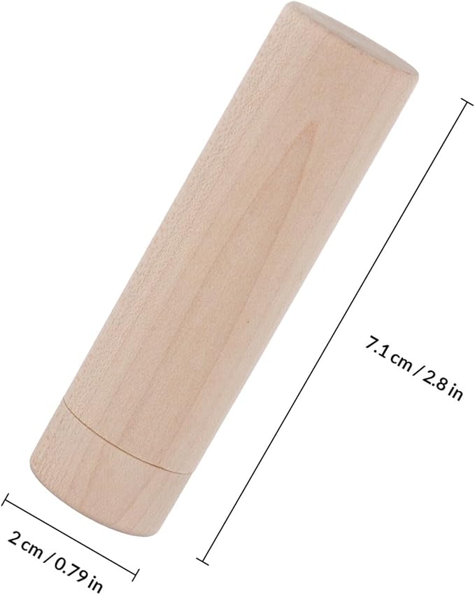 Wooden Nasal Inhaling Stick Essential Oil Fragrance Tube Portable Scent Sniffing Stick for Aromatherapy and Relaxation