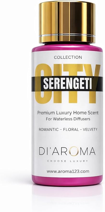 Di'Aroma Aroma Oil Blend Serengeti 60ml 2 Fl Oz – Premium Diffuser Oil for Home, Waterless & Essential Oil Diffusers, Long Lasting Home Fragrance, City Collection, Made in USA (2 Fl Oz, Serengeti)
