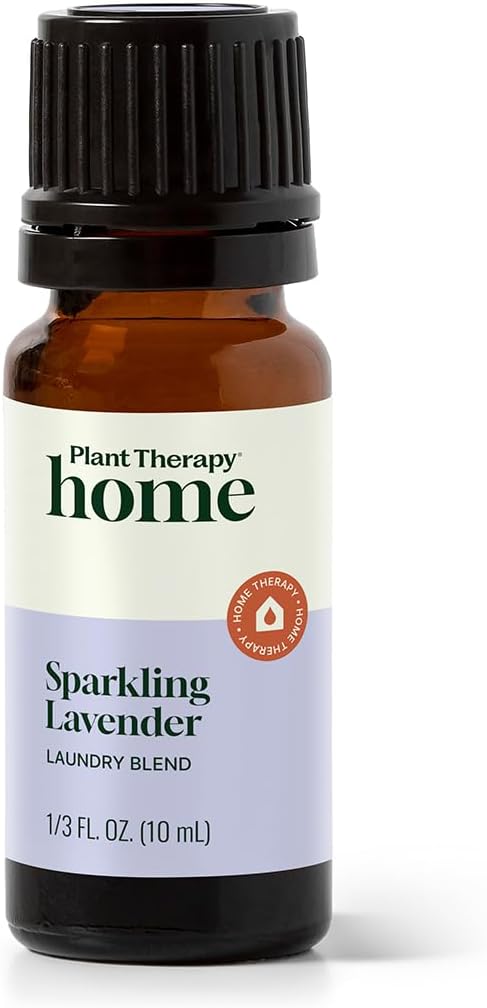Plant Therapy Home Sparkling Lavender Laundry Essential Oil Blend 10 mL (1/3 oz) Pure, Undiluted, Wash Fragrance and Scent Enhancer
