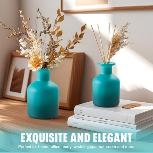 Ericotry 150ml/5oz Glass Diffuser Bottle - Blue Gradient - DIY Reed Diffuser - Essential Oils Container - Gift (1PCS)