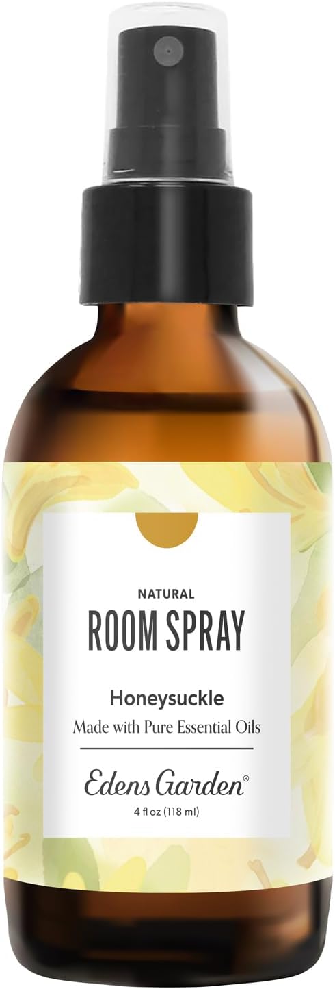 Edens Garden Honeysuckle Aromatherapy Room Spray – Natural Essential Oil Air Freshener for Home, Floral Bright & Uplifting Long-Lasting Scent, 4 fl oz (118 ml)