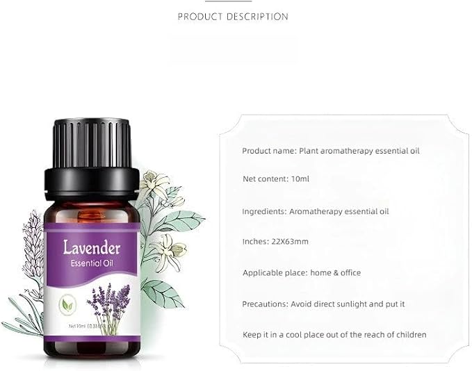 Pure Essential Oil Set - Essential Oils for Diffuser and Humidifiers - Aromatherapy Oils for Home, Candle Making, Skin Care - Perfect Essential Diffusers Oil Gift Sets for Relaxation & Spa Experience