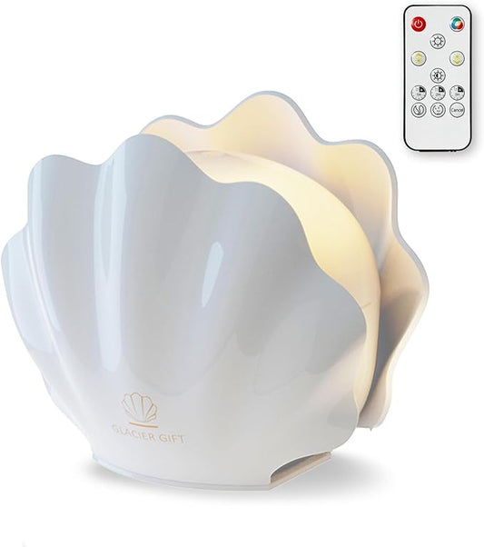 Essential Oil Diffuser 260ML, Shell Aroma Diffuser with Remote Control, 7 Colors LED Night Light for Bedroom Home Relaxation, Valentines Day Gifts