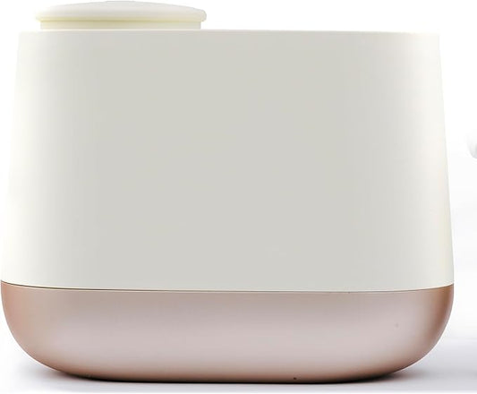 Low Noise Waterless Aroma Diffuser (200ml) – 39dB Ultra Quiet, No Water Needed, App Optional, Strong Scent for Large Rooms, Bedroom, Yoga, Office (Beige)