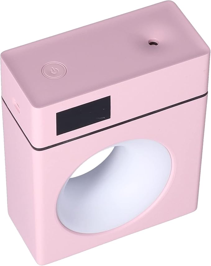 500ml Pink Car Aromatherapy Humidifier USB Powered Mist Diffuser for Home Office Bedroom Large Capacity Essential Oil Diffuser with Night Light Durable ABS Material