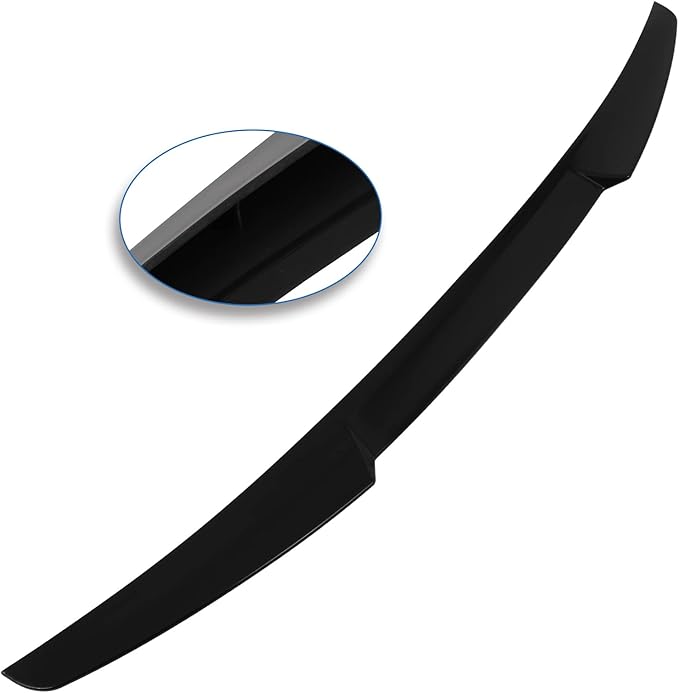 SCITOO Glossy Black Stickers Spoiler Wing Body Kit Compatible with 2012-2018 for Volkswagen for Jetta Rear Trunk Spoiler Wing Splitter Chin Exterior Diffuser