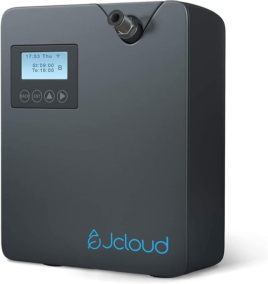 JCLOUD Smart Scent Air Machine with Cold Air Tech for Home, Professional Waterless Essential Oil Diffuser 300ML, HVAC Scent Diffuser for Essential Oils for Large Room, Office, Spa, Black