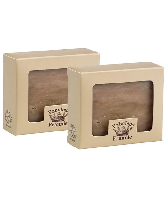 Fabulous Frannie Frankincense & Myrrh Essential Oil Herbal Soap Gift Set each made with Pure Essential Oils Frankincense, Myrrh, Patchouli and Cedarwood 4 Ounce (Pack of 2)