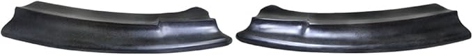 IKON MOTORSPORTS Rear Aprons, Compatible with 2016-2018 Ford Focus RS, Black PU Rear Bumper Lip Lower Side Spat Valance Winglet Canard Protector 2PCS