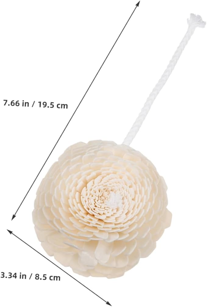 3Pcs Faux Flower Aroma Diffuser Replacement Realistic Rope Floral Design for Home Office Decor Essential Oil Diffuser Flowers Durable Aesthetic Fragrance Release