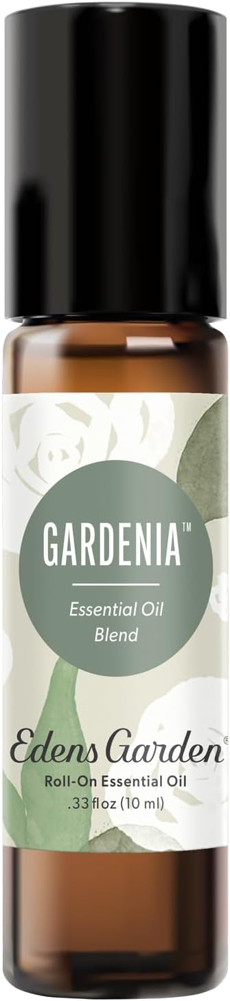 Edens Garden Gardenia Essential Oil Roll-On – Pre-Diluted Floral Blend, 100% Pure Aromatherapy & Natural Perfume, Skin Safe Travel Roll-On, 10 ml (.33 fl oz)