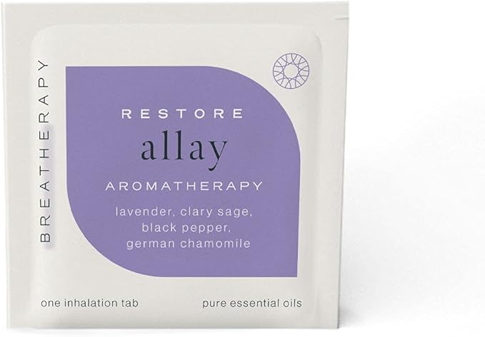 Aromatherapy Allay Patches - Pure Essential Oil Aroma Patch - Lavender and German Chamomile Essential Oils for Relaxation and Stress Relief - 8-Pack