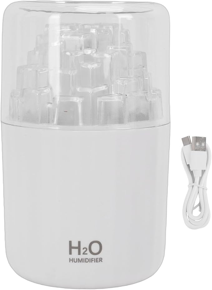 Zerodis Car Diffuser Humidifier ABS Dual Mist Modes Portable USB Aromatherapy Ideal for Home Office Travel Compact 300ml Capacity (White)