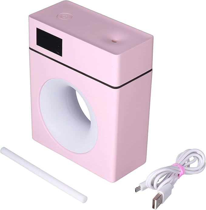 500ml Pink Car Aromatherapy Humidifier USB Powered Mist Diffuser for Home Office Bedroom Large Capacity Essential Oil Diffuser with Night Light Durable ABS Material