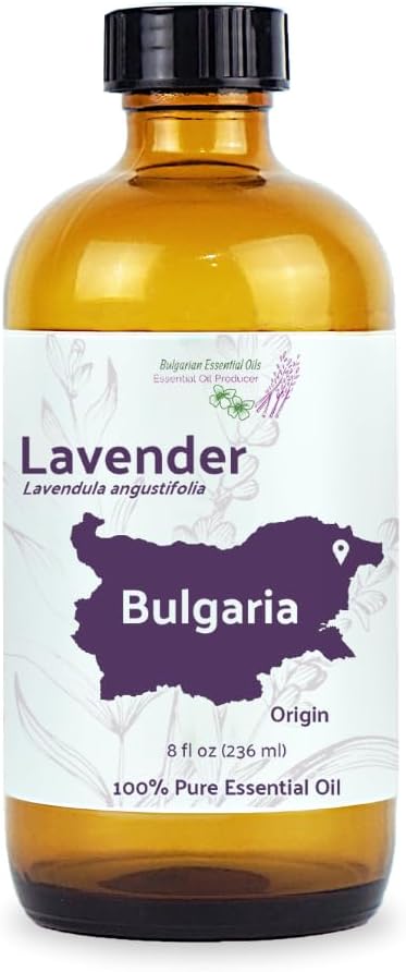 Lavender Oil - Bulgarian Essential Oils - Lavender Diffuser - Pure Therapeutic Grade (8oz)