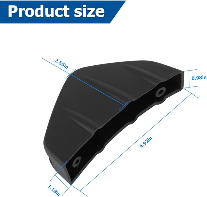 4pcs Car Rear Lower Bumper Wing Lip Diffuser, Anti-Crash Accessories Spoiler Shark Fin Protector, Rear Bumper Splitter Lip Wing with Screw, Universal Auto Decoration for Car SUV Truck