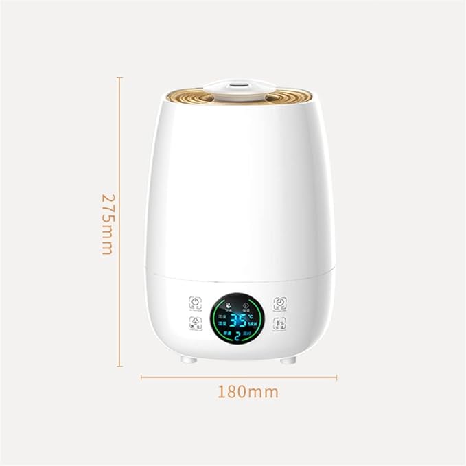 SUNESA Humidifier 3.5L Mute Bedroom Humidifier Top Fill Oil Diffuser, Intelligent Constant Humidity Timing Humidifier with Adjustable 360° Rotation Nozzle, Auto Shut-Off Cool Mist Humidifier