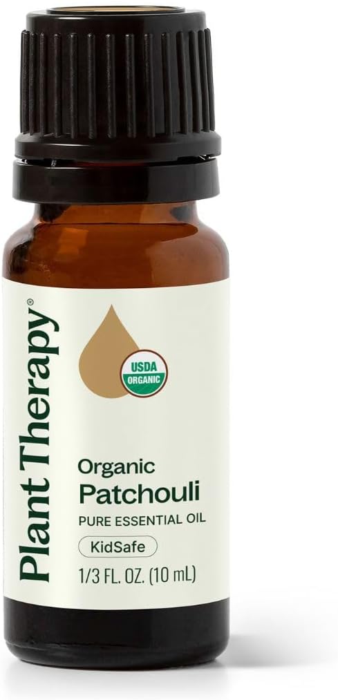 Plant Therapy Organic Patchouli Essential Oil 10 mL (1/3 oz) 100% Pure, Undiluted, Therapeutic Grade