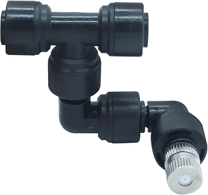 4 Pack Reptile Mister Nozzles，Reptile Misting Nozzles 1/4'', Reptile Fogger Fine Mist Nozzles for Full Water Coverage, Replacement Micro Spray Nozzles