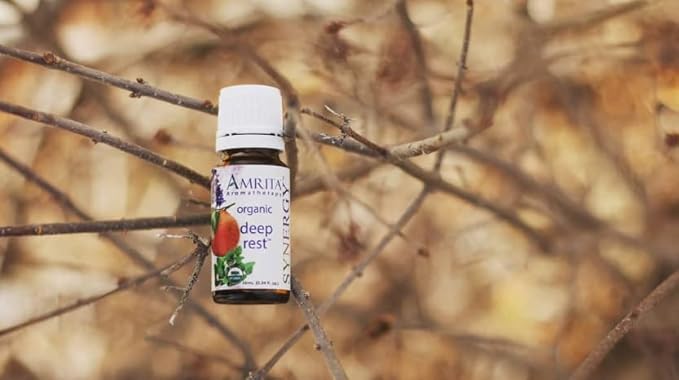 USDA Certified Organic Deep Rest Essential Oil Blend - Non-GMO Relaxation, Sleep & Calming Synergy Blend - Undiluted, 10ML