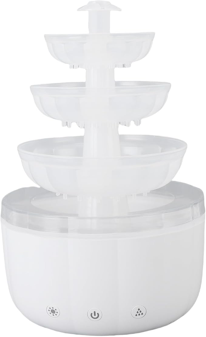 Jeffergarden Fountain Diffuser Humidifier, Quiet Aromatherapy with 500ml Capacity for Living Room and Bedroom Relaxation