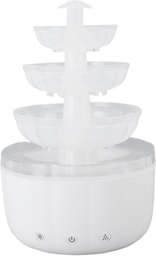 Jeffergarden Fountain Diffuser Humidifier, Quiet Aromatherapy with 500ml Capacity for Living Room and Bedroom Relaxation
