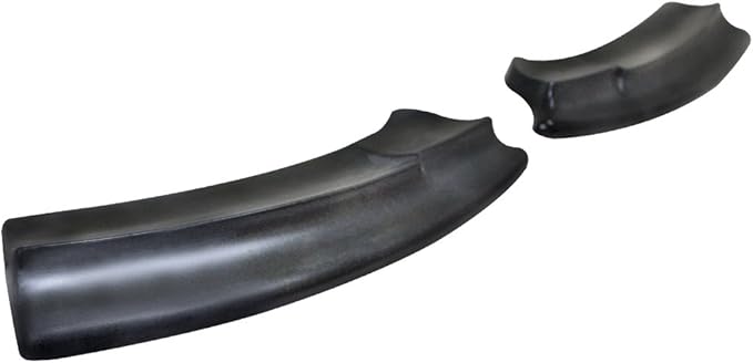 IKON MOTORSPORTS Rear Aprons, Compatible with 2016-2018 Ford Focus RS, Black PU Rear Bumper Lip Lower Side Spat Valance Winglet Canard Protector 2PCS