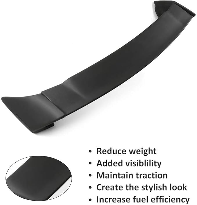 SCITOO Glossy Black Spoiler Wing Body Kit Compatible with 2012-2015 for Honda Civic Sedan Rear Trunk Spoiler Wing Splitter Chin Exterior Diffuser