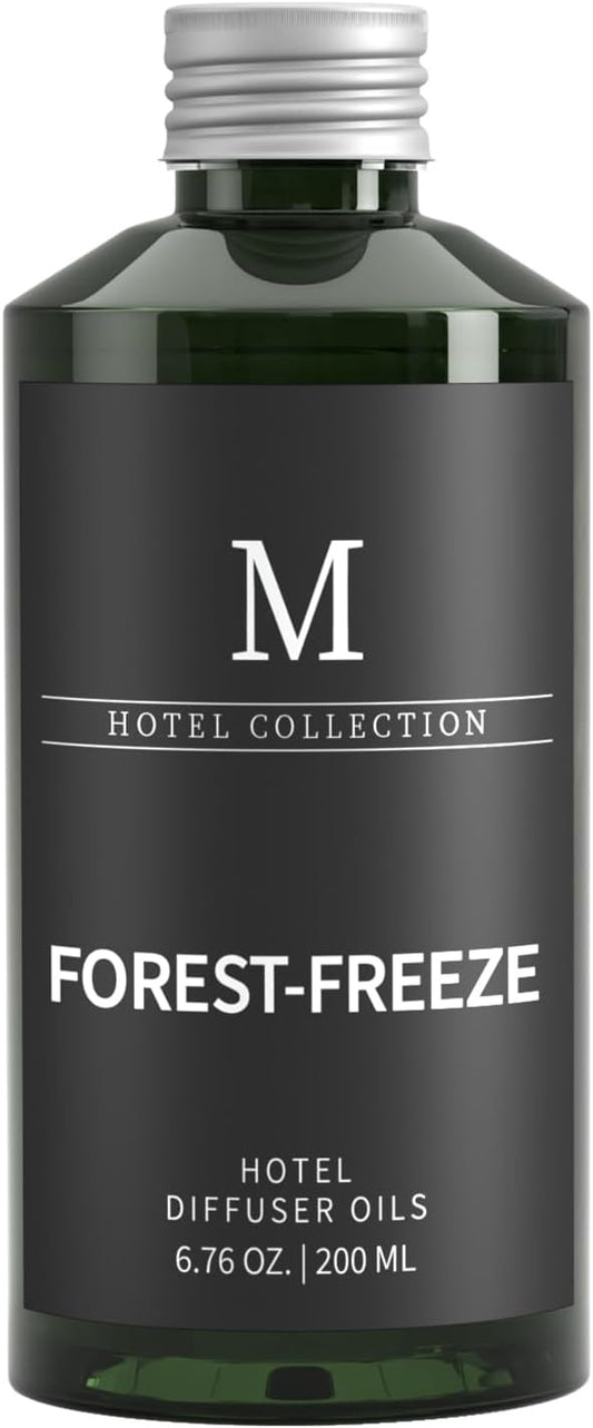 Hotel Collection Diffuser Oil- 6.76 Fl Oz/200ML-Forest-Freeze,Luxury Essential Oils for Diffuser Refill & Machines,Bigger Bottle, Bolder Aroma, Longer Lasting