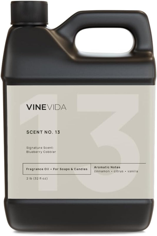 VINEVIDA [32oz] Blueberry Cobbler Fragrance Oil for Candle Making - Made in USA Scents for Soap Making - Natural Candle Fragrance Oil