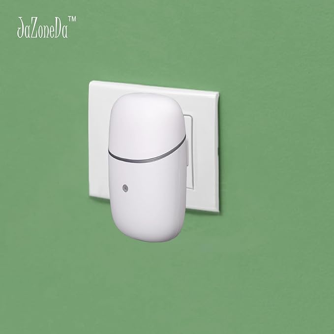 Plug-in Waterless Diffuser for Essential Oil, Silent Wall Aromatherapy Diffuser for Home and Bedroom, 322 sq ft, 0.34 oz Bottle, 12-Hour Timer