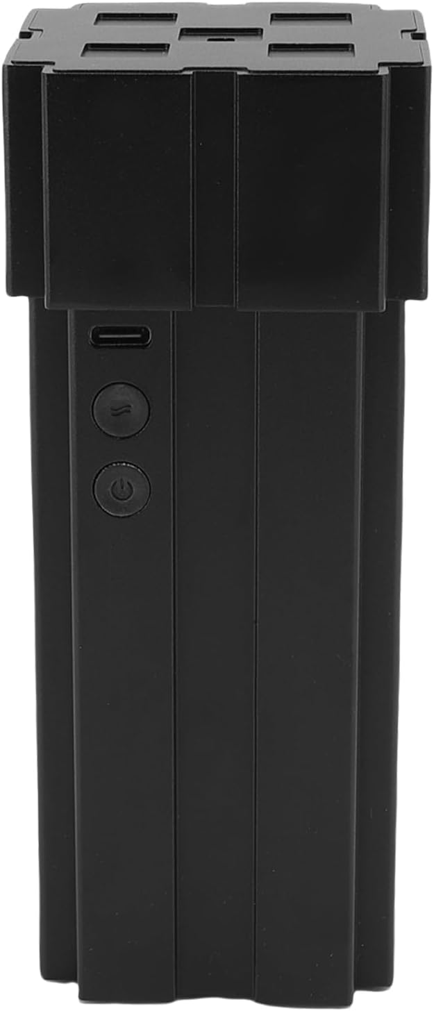Luocute Waterless Essential Oil Diffuser, 20ML Low Noise Anti Leakage Intelligent Mode Dual Fluid Cold Mist Essential Oil Diffuser, Suitable for Car Bedroom Office (Black)