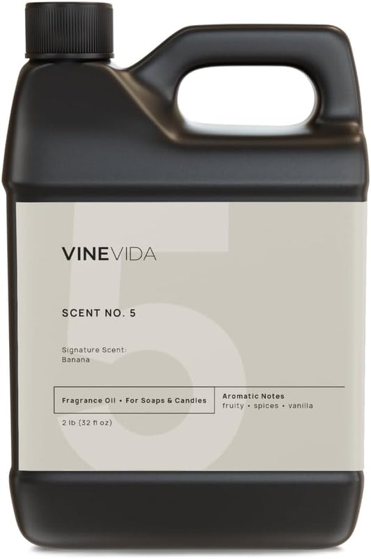 VINEVIDA [32oz] Banana Fragrance Oil for Candle Making and Soap Making - Premium Candle Scents for Soy Candles