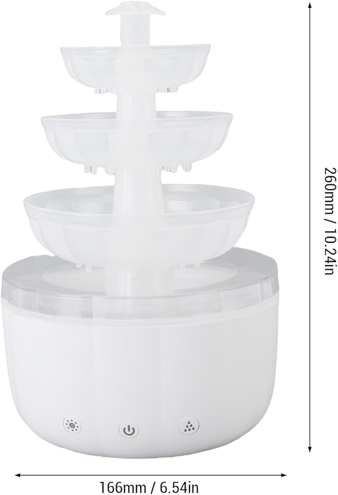 AUNMAS Fountain Diffuser Humidifier, Essential Oils Aromatherapy Quiet Operation 500ml Capacity for Bedroom Living Room Office Relaxation