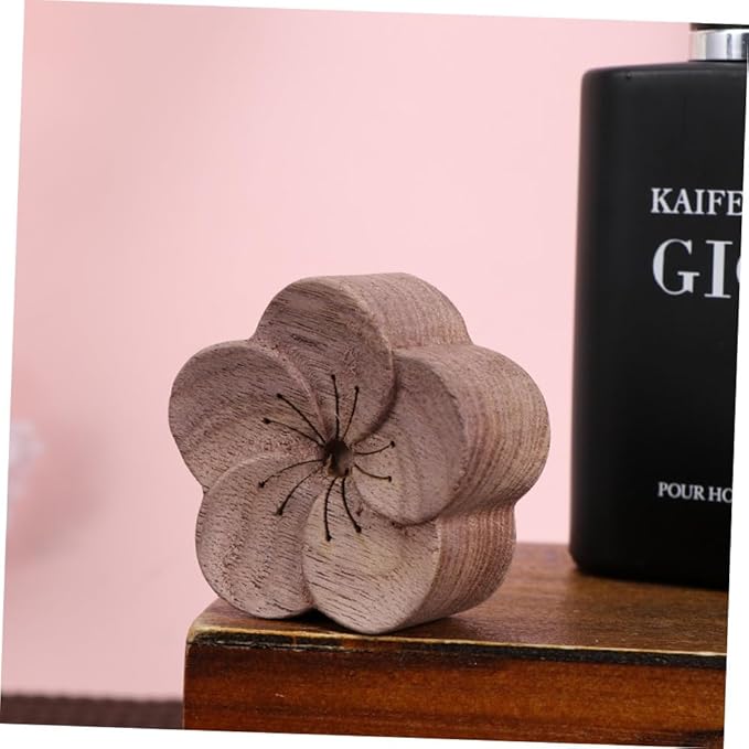 Wood Aroma Diffuser Stick Essential Oil Diffuser Aromatherapy Diffused Wood for Home Office Bedroom Plum Blossom Design