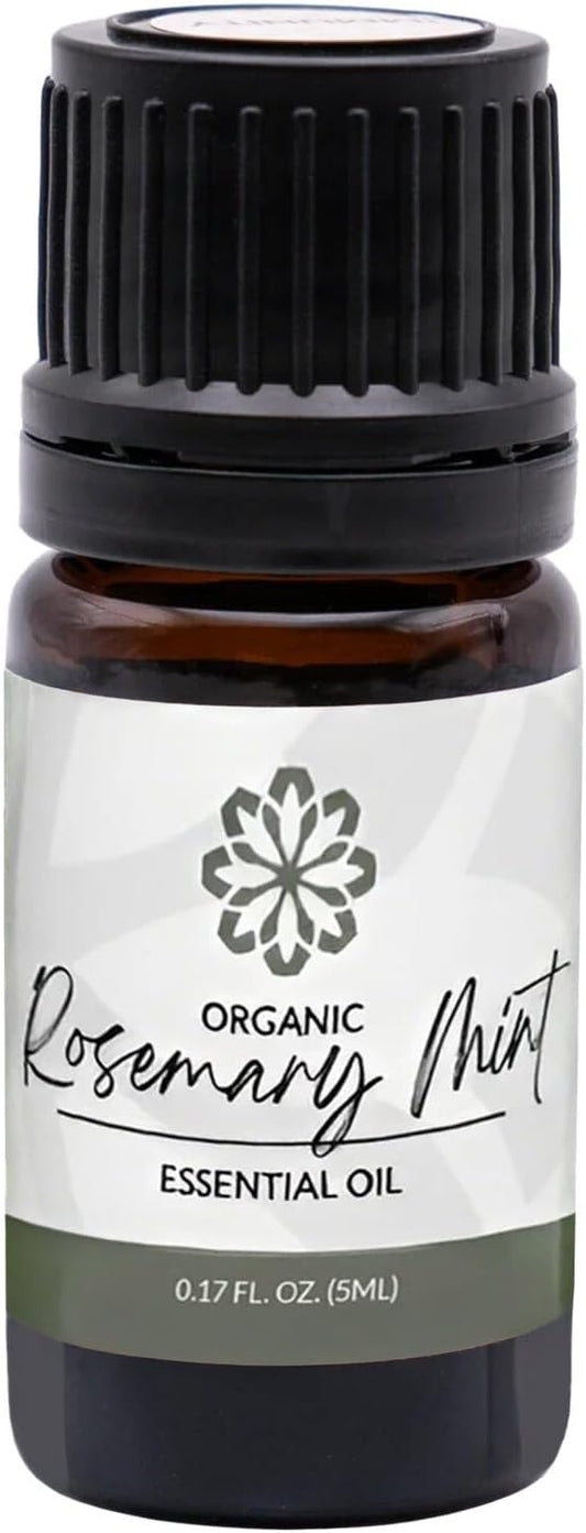 Essence Rosemary Mint Essential Oil, 5 ml | Aromatherapy Oil for Diffusers & Personal Use | Natural Fragrance for Relaxation, Clarity & Wellness | Made in USA | Herbal & Refreshing Scent