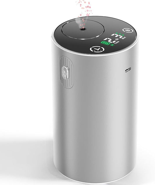 Waterless Essential Oil Diffuser,Rechargeable Aromatherapy Diffuser,Mini Scent Air Machine,Automatic Shut-Off,20ml Capacity Long-Lasting Endurance,7 Adjustable Mist Levels for Home,car,Room,Office