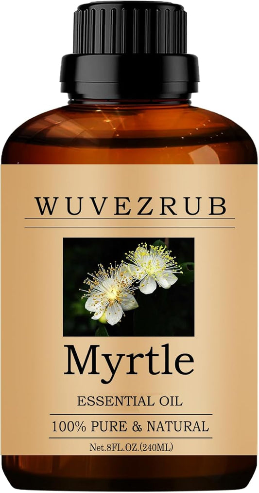 Myrtle Essential Oils 240ML, Pure Myrtle Essential Oil for Aromatherapy Diffuser - 8 Fl Oz