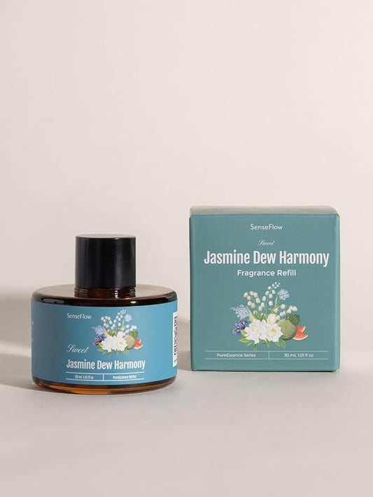 Essential Oil Refill 1.02oz/30ml - Free SF101 Waterless Aromatherapy Diffuser, Covers 1000 Sq Ft, 120-Day Natural Scent,Jasmine Dew Harmony